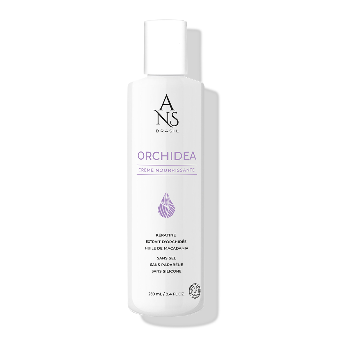 Crème nourrissane orchidea keratine sans parabène, sans silicone ansbrasil - Crème Salon